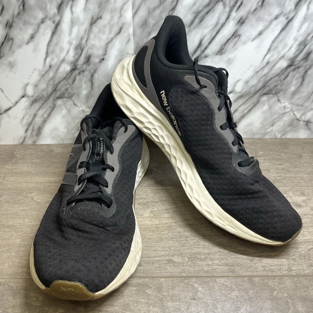 New Balance Fresh Foam Arishi V4 Black Gray Running Shoes Men's Size 8